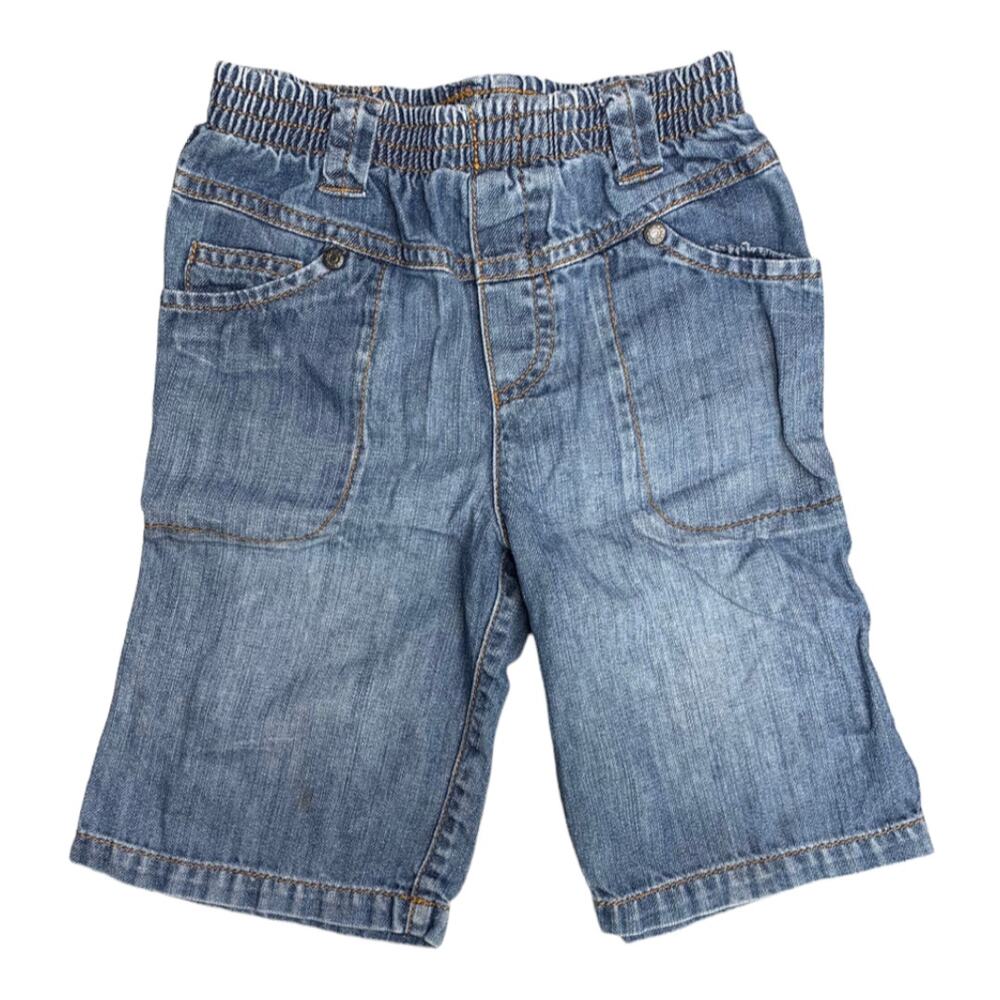 IKKS pull on elastic waist denim jeans 100% cotton size 4